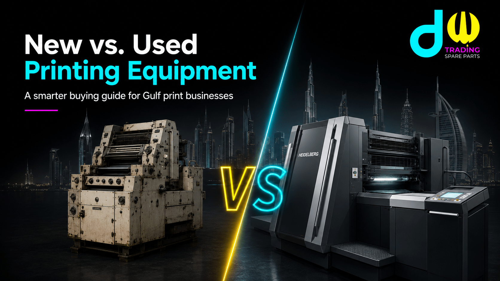 New vs. Used Printing Equipment: What Buyers in the Gulf Should Know Before Purchasing